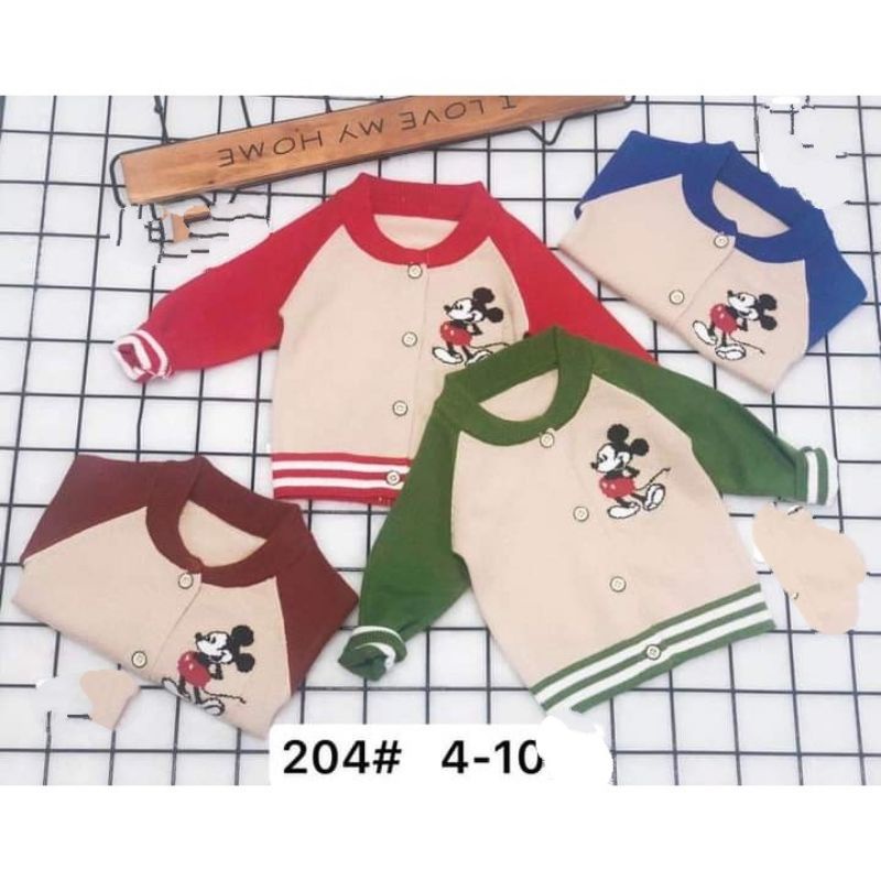 Áo len cúc Quảng Châu mickey size nhí (5-13kg) LEN CỰC XỊN