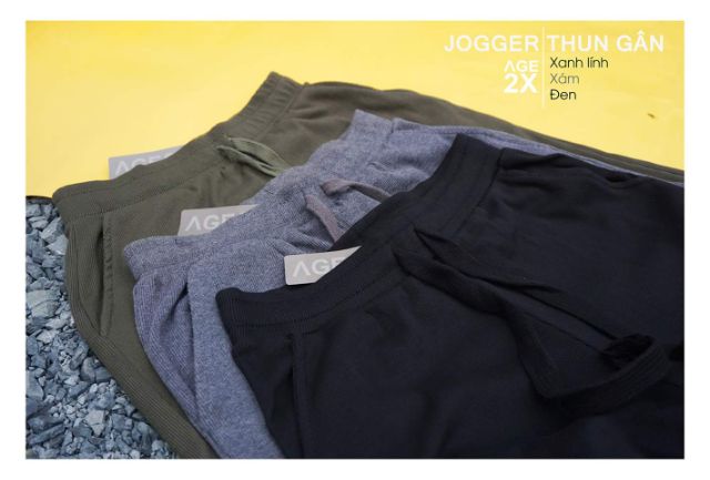 QUẦN JOGGER BO GÂN UNISEX #AGE2X