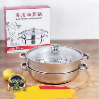 Nồi hấp inox 2 tầng POT size 28cm