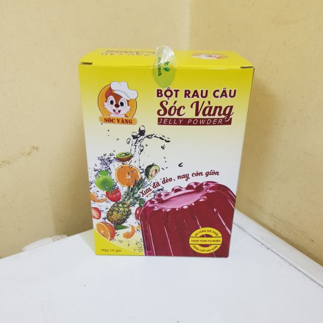 Bột Rau Câu Con Sóc Vàng gói 12g