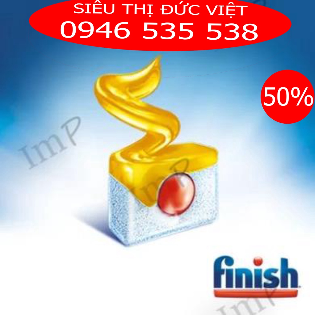 Combo 2 Viên rửa bát Finish Quantum  (Dùng thử) - Combo 2 tablets finish dishwasher