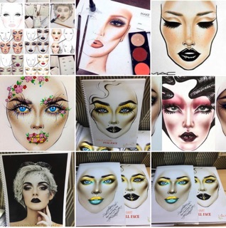 GIẤY VẼ MAKEUP - FACECHART FULLFACE