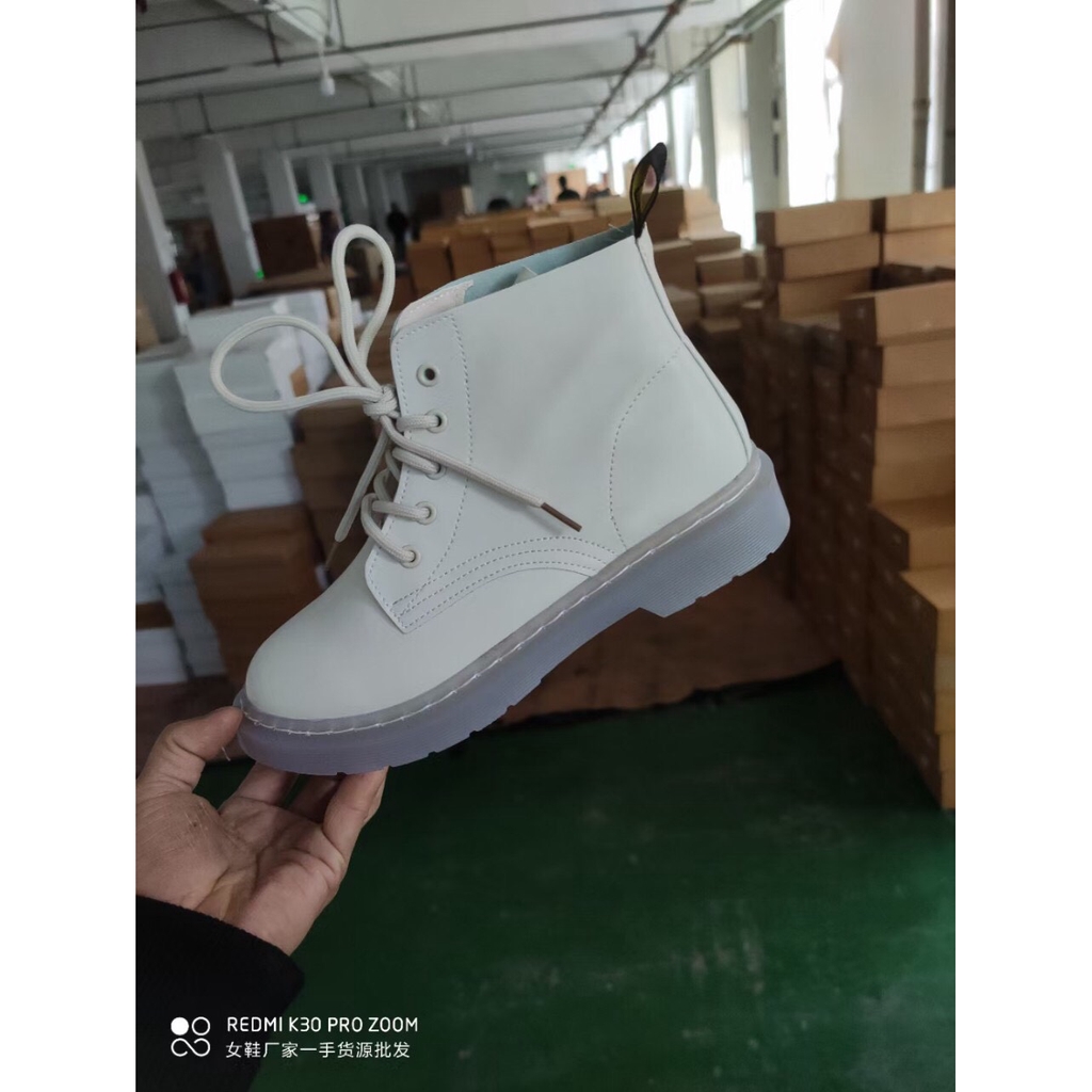 [Mã FASHIONXANH194 giảm 10k đơn từ 50k] Bốt nữ cổ thấp có dây buộc cá tính 2 màu đen, trắng đế 3cm mã A43 | BigBuy360 - bigbuy360.vn