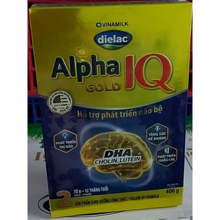 Sữa Dielac Alpha Gold 2  Hộp Giấy 400g[Date 5/22]