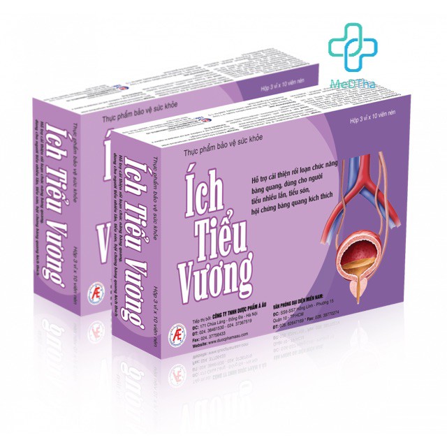 Ích Tiểu Vương - Hỗ trợ Giảm Tiểu Đêm, Tiểu Són, Tiểu nhiều lần, Rối loạn chức năng Bàng Quang (Hộp 20v) [Chính Hãng]