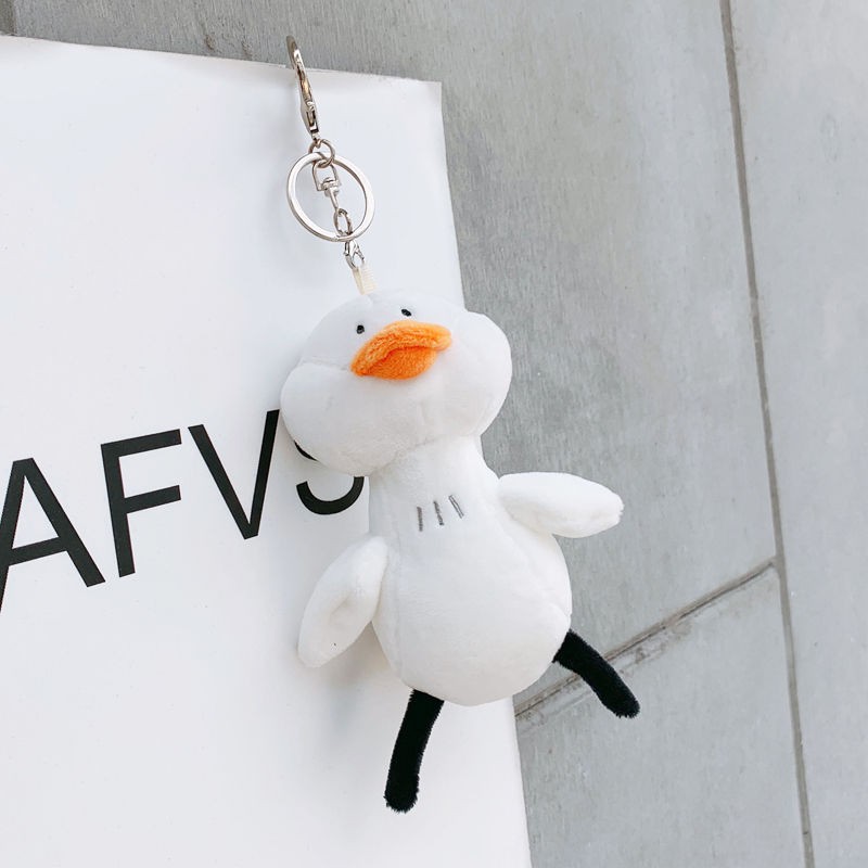 Móc Khóa Hình Chú Vịt Nhồi Bông Đáng Yêu