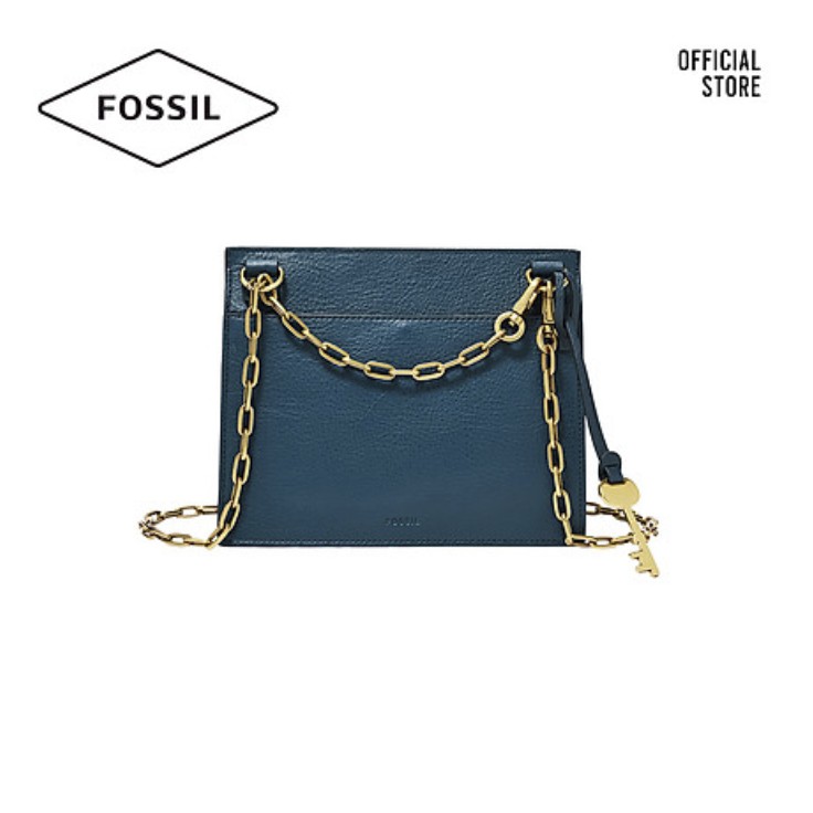 Túi đeo chéo nữ thời trang Fossil Stevie Small Crossbody ZB7882497 - màu xanh đậm