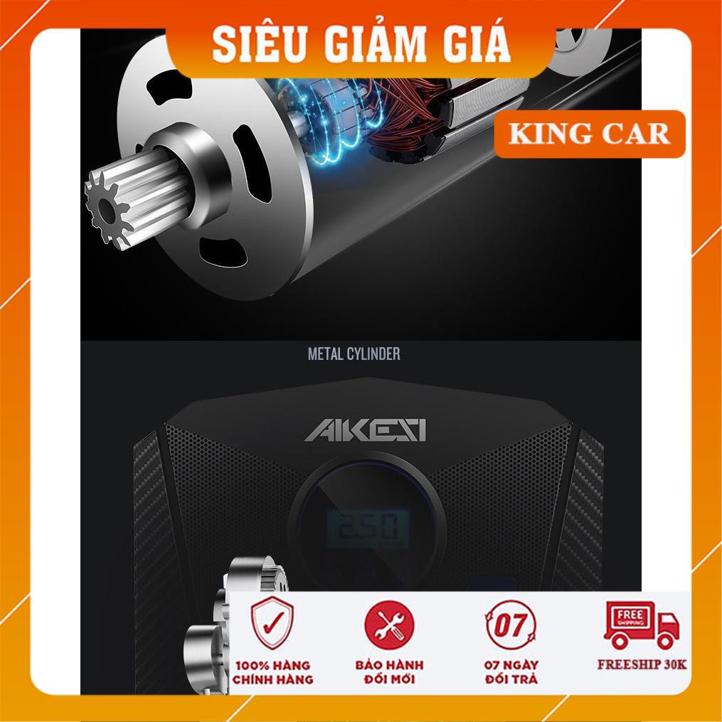 Bơm lốp ô tô, xe máy Aikesi bơm điện tử tự ngắt - kèm hộp dụng cụ lốp - Shop KingCar