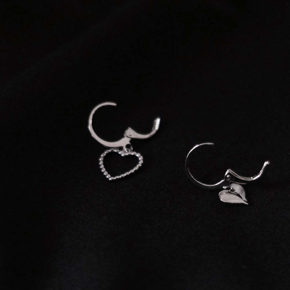 Khuyên tai hình trái tim phong cách Hàn Quốc