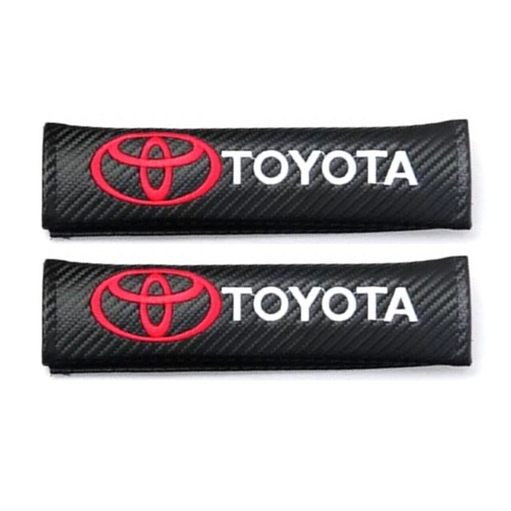 GTIOATO Sợi Carbon ChốT CàI DâY An ToàN Xe Ô Tô BọC DâY An ToàN Xe HơI DâY Đai An ToàN Ô Tô Đệm Bọc Dây Đai An Toàn Xe Hơi Phụ KiệN Ô Tô Cho Toyota CHR Raize Corolla Cross Rush Fortuner Yaris Innova Vios Prius C Wigo Sienta Land