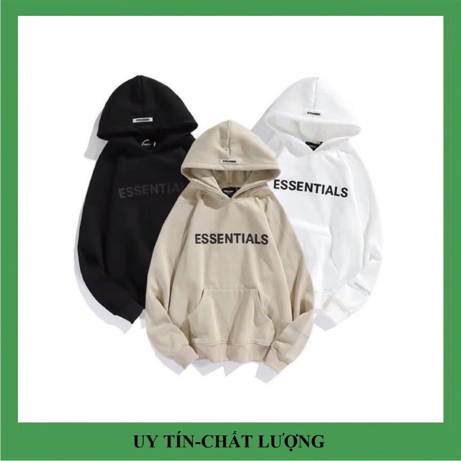 Áo Hoodie Nỉ Có Mũ Form Rộng ESSENTIALS Nhiều Màu Unisex Nam Nữ