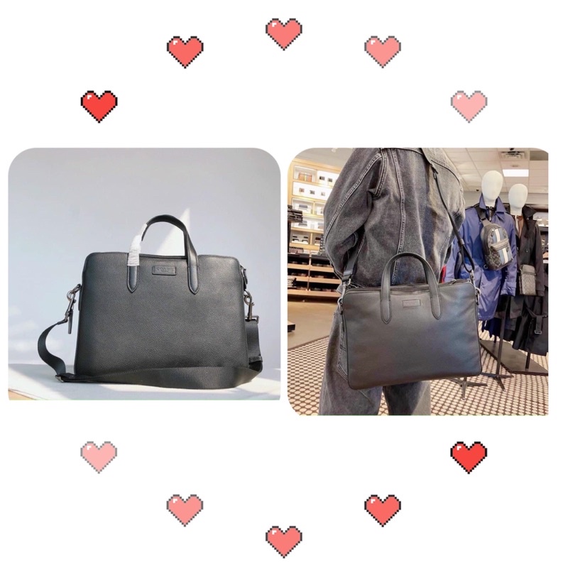TNS-Túi công sở laptop da thật sang trọng briefcase for men-màu đen