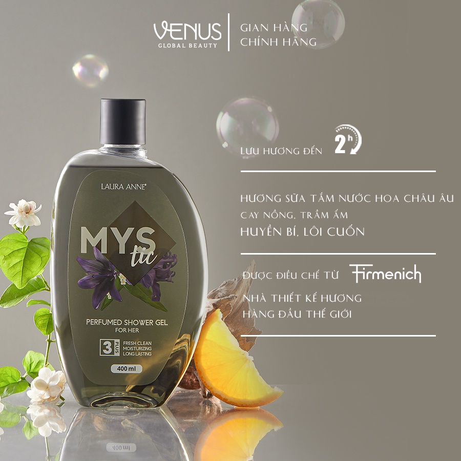 Sữa tắm nước hoa nữ Laura Anne Mystic 400ml chính hãng | BigBuy360 - bigbuy360.vn