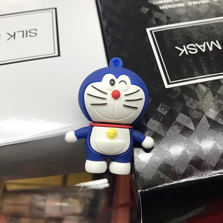 [Spot &amp; COD] Ổ đĩa flash USB Hình hoạt hình Doraemon dễ thương Silicone Ngón tay cái Ổ cắm bút USB 2.0 Thích hợp cho Máy tính xách tay 1GB 2GB 4GB 8GB 16GB 32GB 32GB 64GB