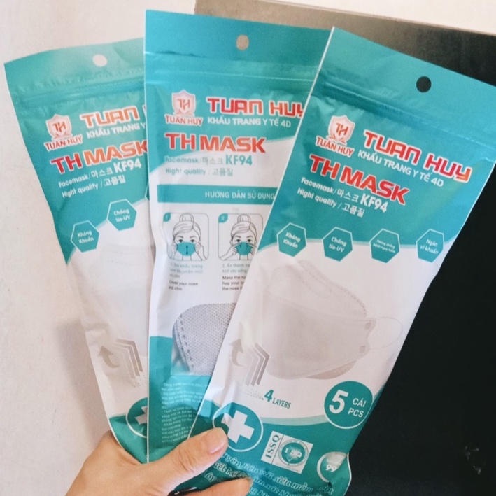 Khẩu Trang 4D Mask KF94 Công Nghệ Hàn Quốc Ôm Sát Không Đau Tai | BigBuy360 - bigbuy360.vn