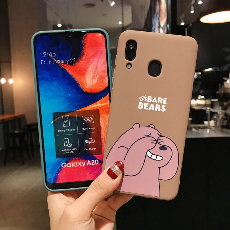 Ốp lưng Samsung J8 J6 J6+ J5 J4+ J2 A02 A9 A6 A6+ M31 M30S M21 M20 Note 9 8 S10 S10+ Plus Pro Prime 2018 Cartoon Cute Bear Soft Case