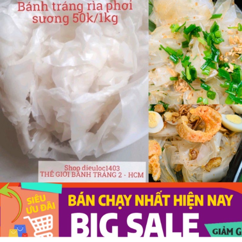 1KG bánh tráng rìa phơi sương dẻo mềm loại ngon chính gốc Tây Ninh SHIP HỎA TỐC