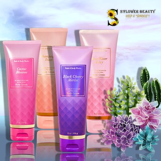 🌼 Kem Dưỡng Thể Bath & Body Works Body Cream - Cactus Blossom | Forever Red | Champagne Toast | Rose Water Ivy (226gr)