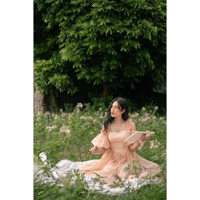 ĐẦM TƠ  SIÊU DỄ THƯƠNG VỚI THIẾT KẾ ĐỘC LẠ UP Shop Valentina
