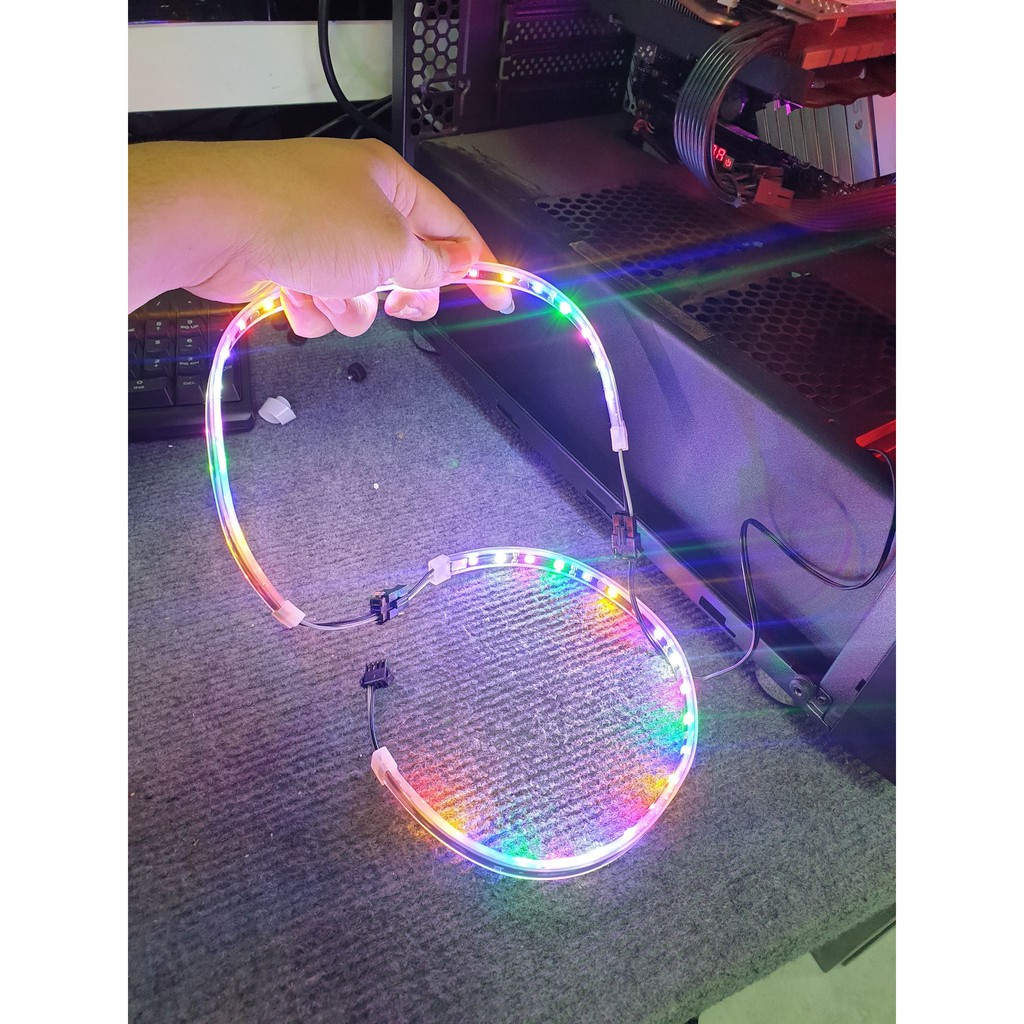 Dây LED nhiều màu JonsBo trang trí máy tính hàng chính hãng