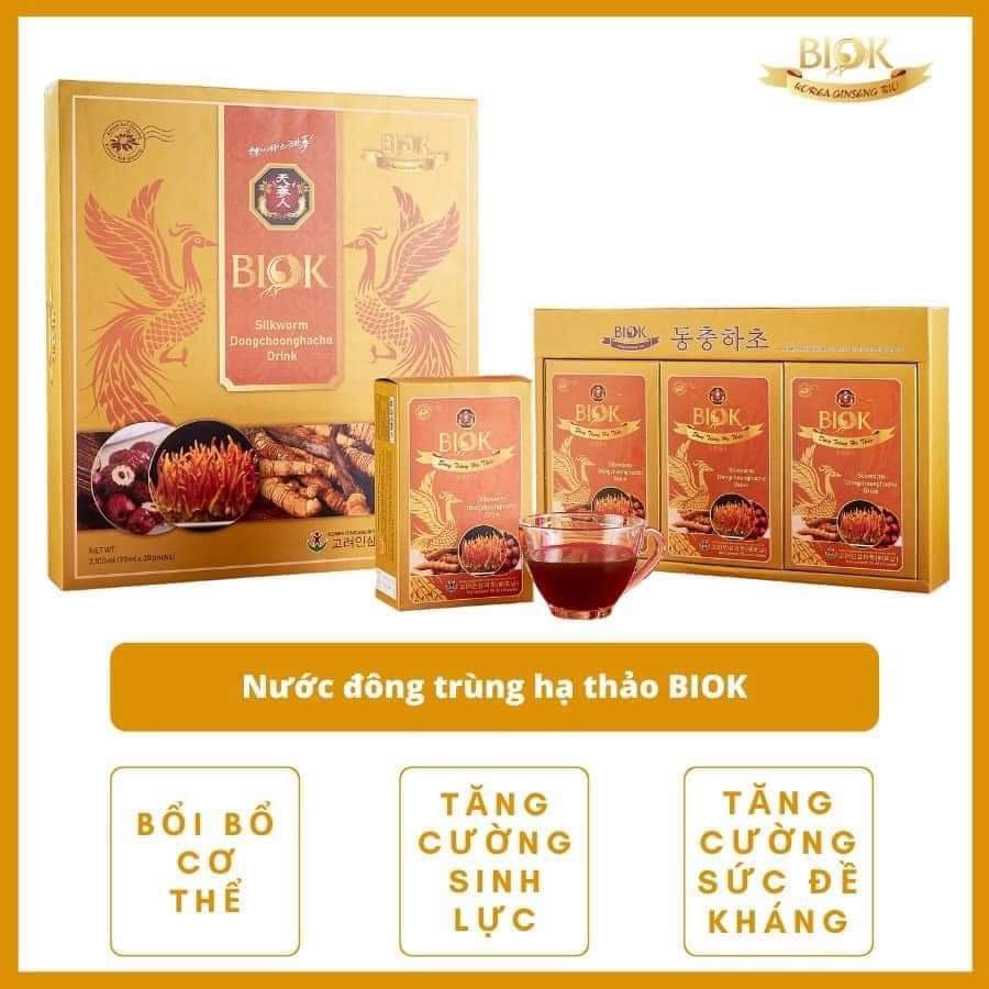 Nước Đông Trùng Hạ Thảo BIOK (30Gói x 70ml)
