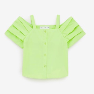 Áo Zara kid cut-out top sale cách điệu hàng auth