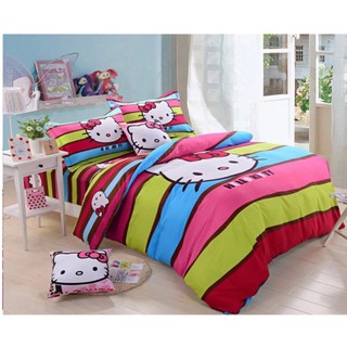 Bộ ga chun kèm 2 vỏ gối nằm poly m6 và 1 vỏ gối ôm