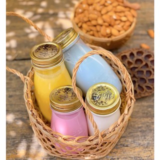 Chai thủy tinh đựng sữa hạt, nước ép  - Quattro 200ml Bormioli Rocco Italy