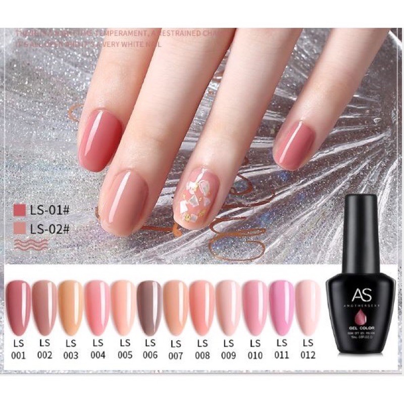 Sơn gel AS lẻ màu NUDE set 12 mã LS