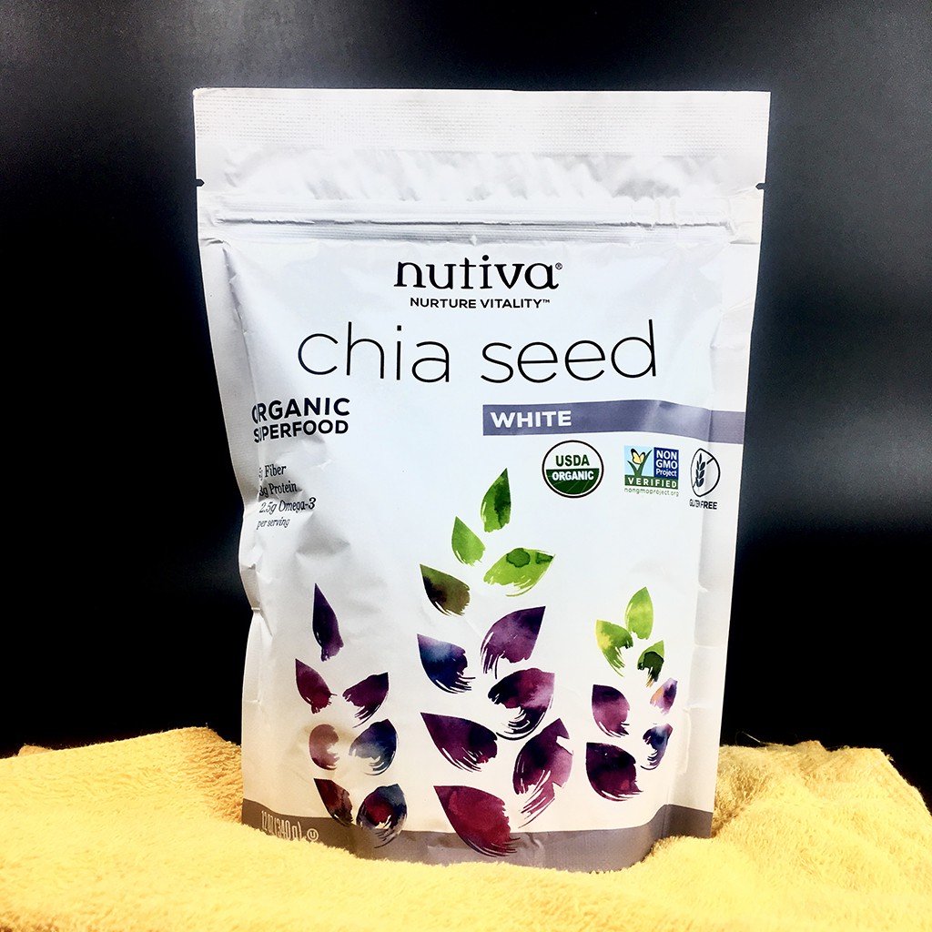 HẠT CHIA TRẮNG MỸ NUTIVA (340G) - HỖ TRỢ SỨC KHỎE CHO TIM - BỔ MẮT