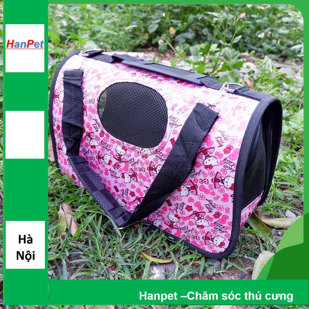 HN-Túi Cứng - túi Vận chuyển chó mèo, size S (nhỏ) phù hợp với thú cưng dưới 3kg (hanpet 373a)