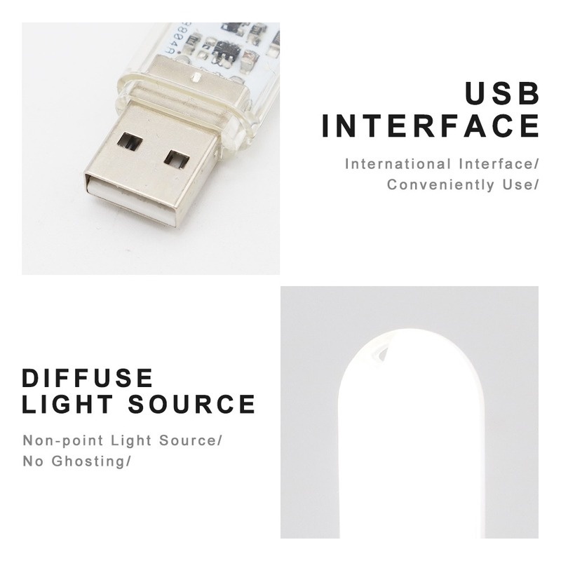 Đèn LED Đọc Sách Mini Công Tắc Cảm Ứng Cổng USB Tiện Dụng