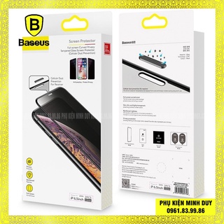 Kính cường lực chống nhìn trộm, chống bụi màng loa Baseus cho iphone X/Xs/11 Pro, Xs Max/11 Pro Max... 🍀