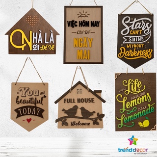 Bảng tranh gỗ treo tường bảng gỗ trang trí decor chất liệu gỗ mdf trang trí decor nhà và quán cafe