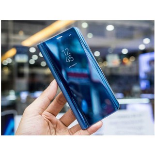 Bao da tráng gương nắp gập sang trọng cho điện thoại Samsung Galaxy S8 Plus