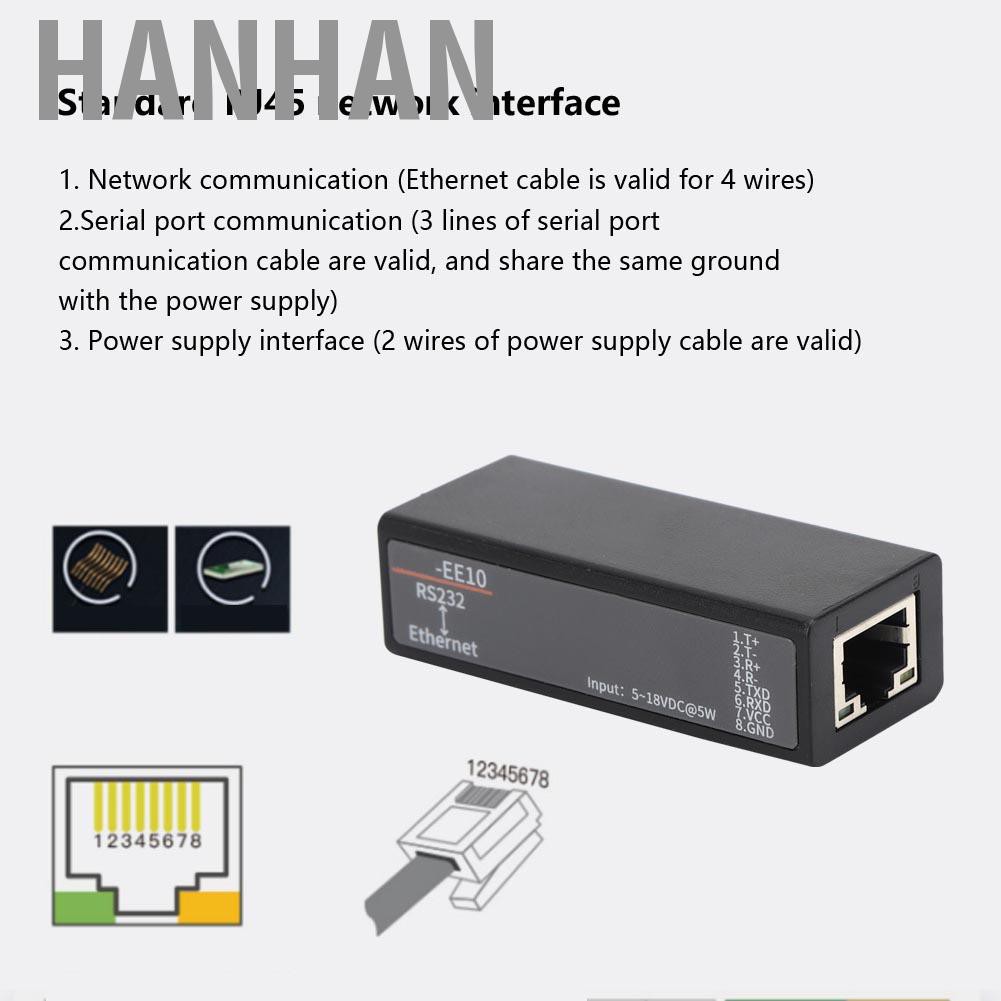 Mô Đun Chuyển Đổi Mạng Ethernet Rs232 Sang Hỗ Trợ Cho Webpage