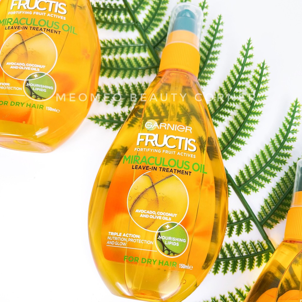 Dầu dưỡng tóc Garnier Fructis Miraculous Oil 150ml Úc