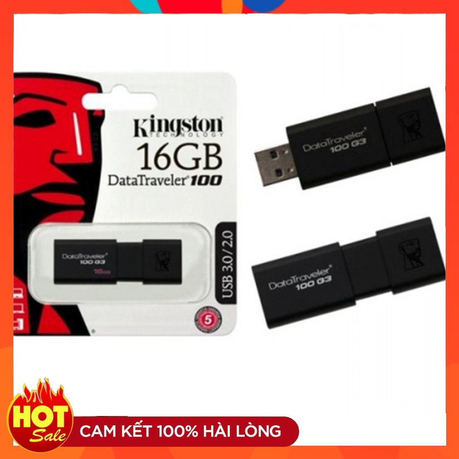 USB king ston DT100 G3 32GB 16GB USB 3.0 - Tem FPT Vĩnh xuân