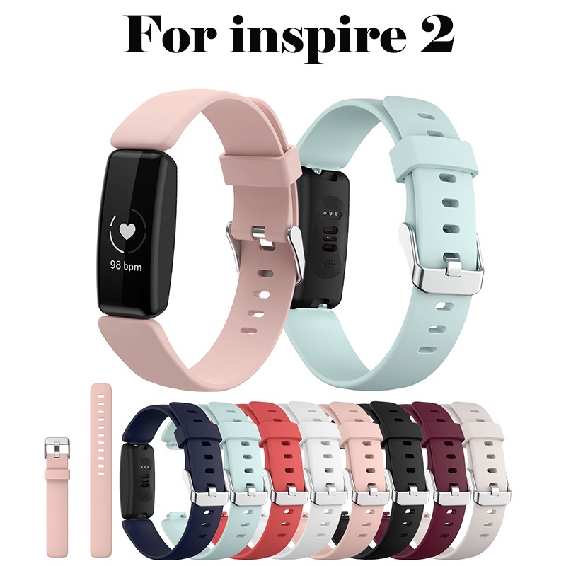 Dây Đeo Thay Thế Bằng Silicone Cho Đồng Hồ Thể Thao Thông Minh Fitbit Inspire 2