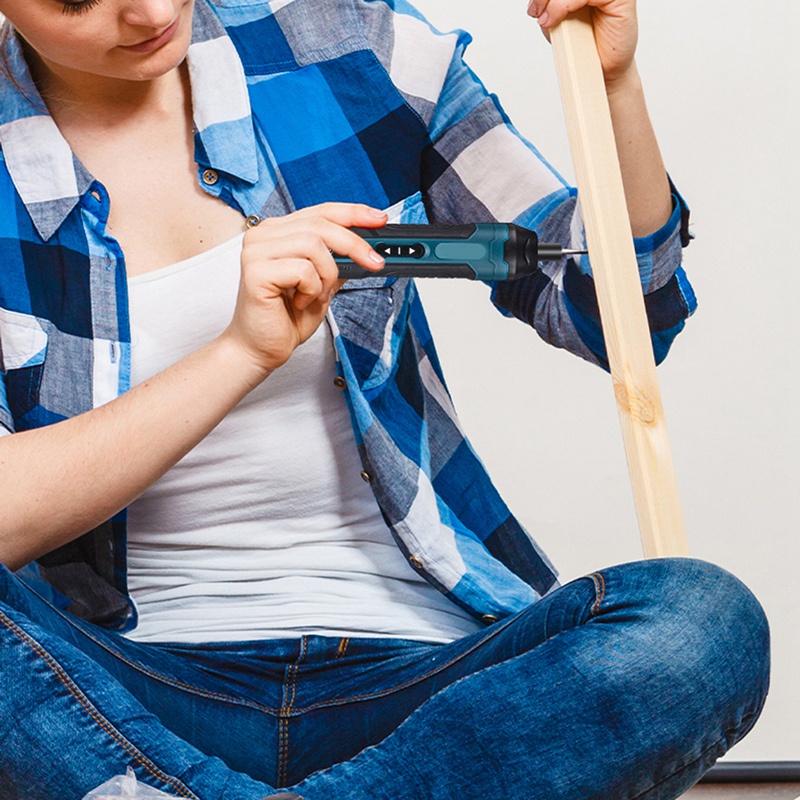 Bộ Tua Vít Điện Mini Kèm 2 Mũi Khoan Đa Năng Tiện Dụng Bits