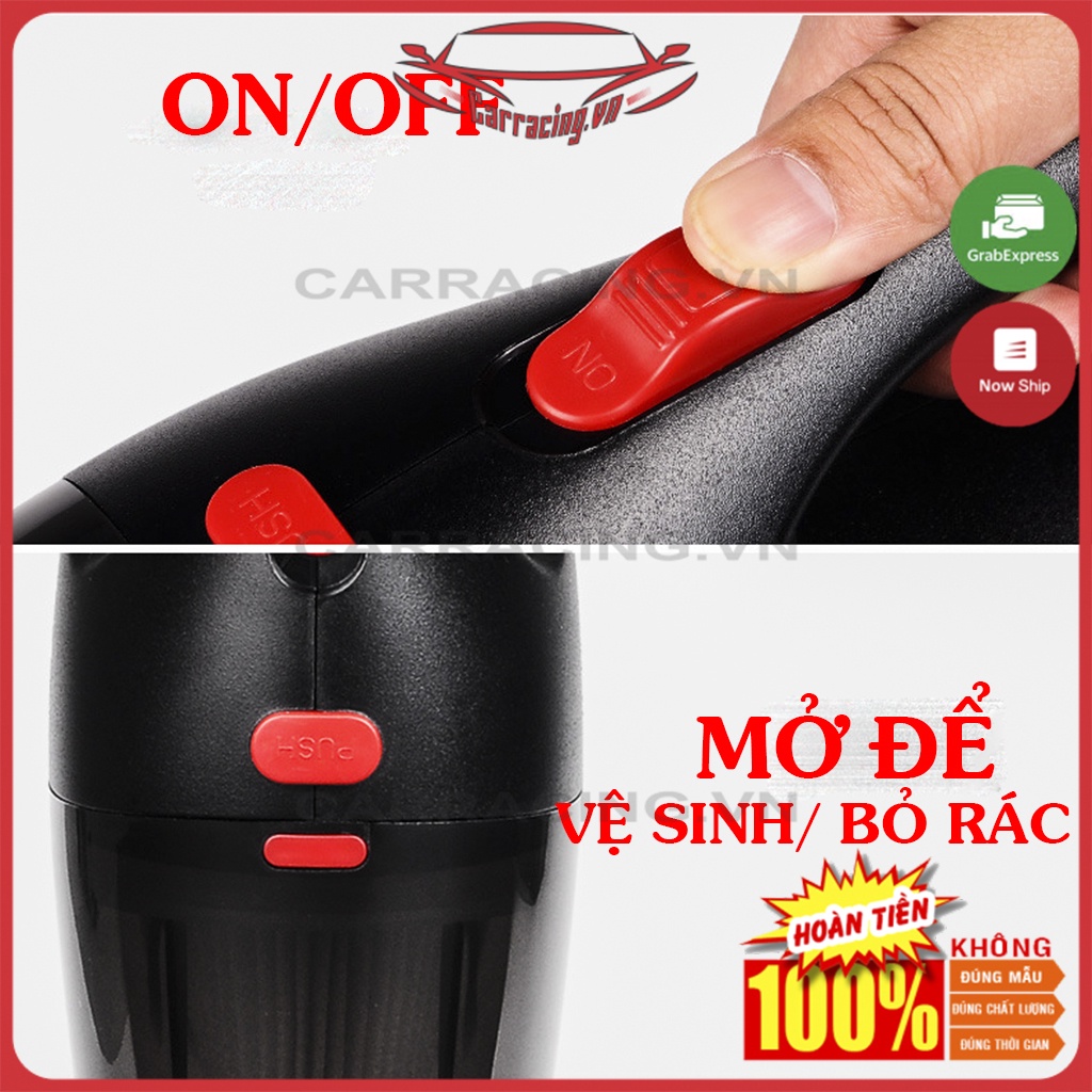 Máy Hút Bụi CARRACING Máy Hút Bụi Cầm Tay Không Dây và Có Dây Cho Ô Tô và Gia Đình - Phụ kiện nội thất  Xe Hơi | BigBuy360 - bigbuy360.vn
