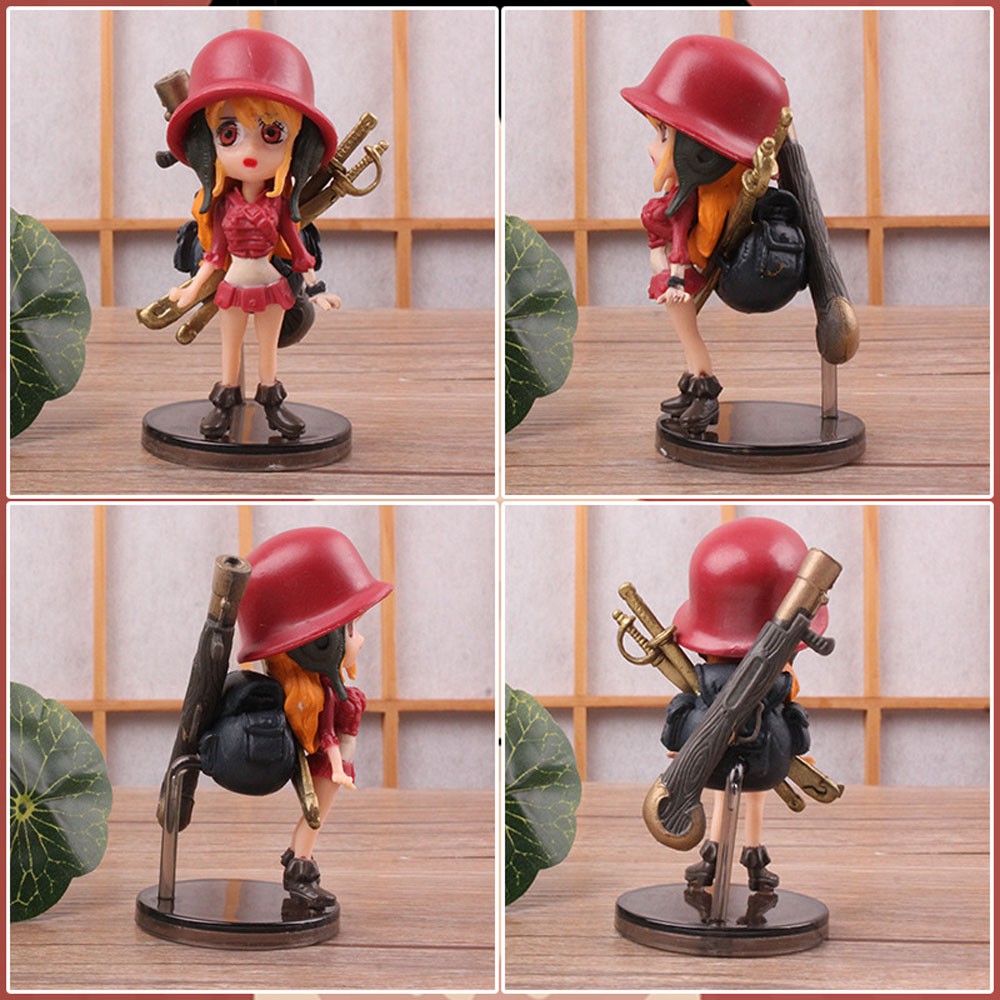 Set 9 Mô Hình Nhân Vật Phim Hoạt Hình One Piece Bằng Pvc