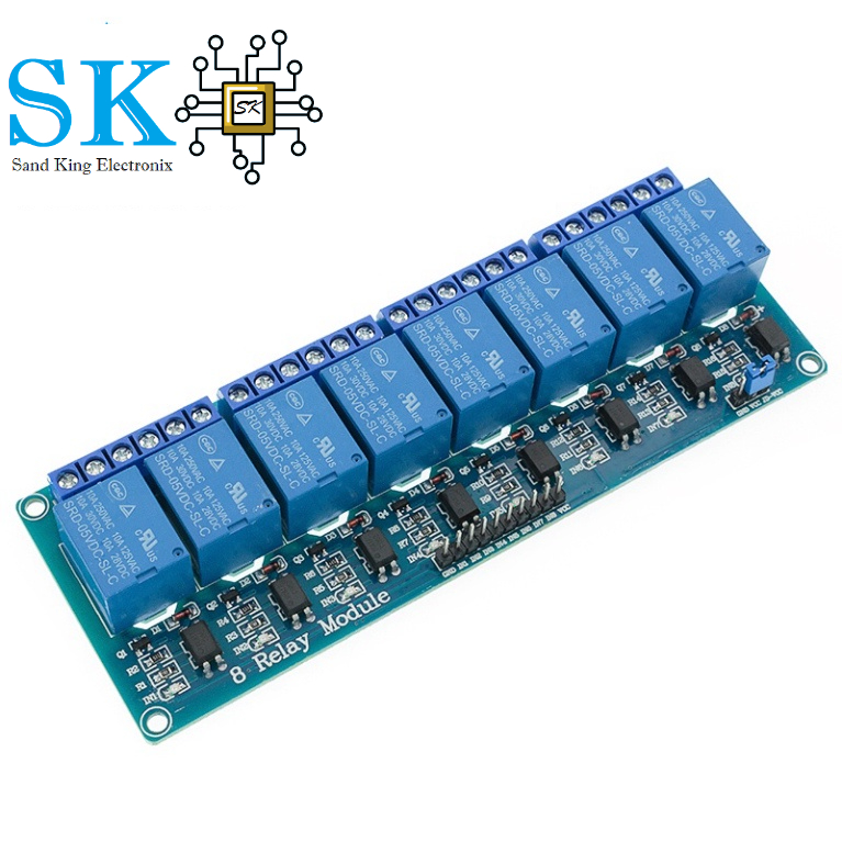 Mô đun rơ le 5V 1 2 4 8 kênh đầu ra 1 2 4 8 dành cho ARDUINO