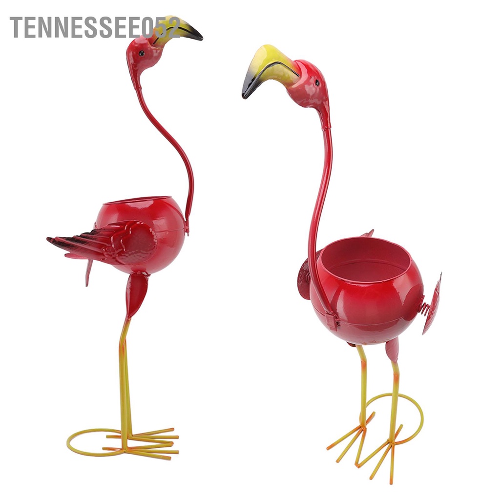 [Hàng Sẵn] Chậu Hoa Hình Chim Hồng Hạc Dễ Thương Dùng Trang Trí Sân Vườn【Tennessee052】