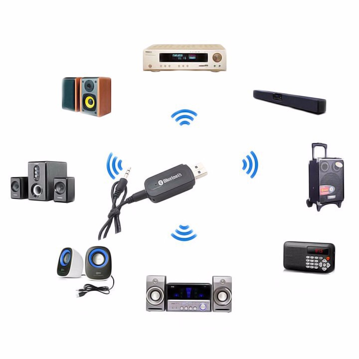 USB Bluetooth Chuyển Loa Nghe Nhạc Receiver BT-163