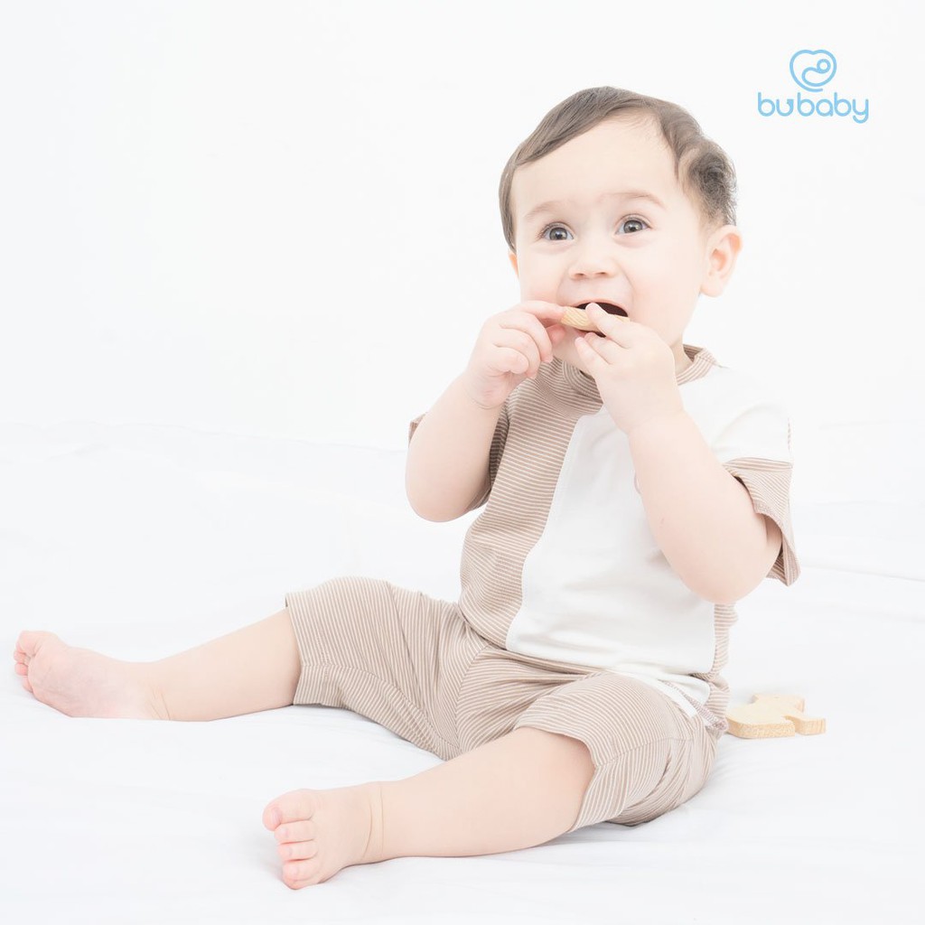 Bubaby - Bộ cổ tròn ngắn tay Kyomi Twins 6m - 4Y