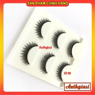 Mi chồn 3D 08 thiết kế với lông chồn thật , ko gây cộm mắt , giúp đôi mắt thêm long lanh