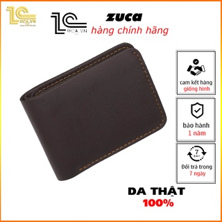 ví nam dài dáng đứng mini chất liệu da bò hàng hiệu cầm tay kẹp tiền thương hiệu ZUCA Z07