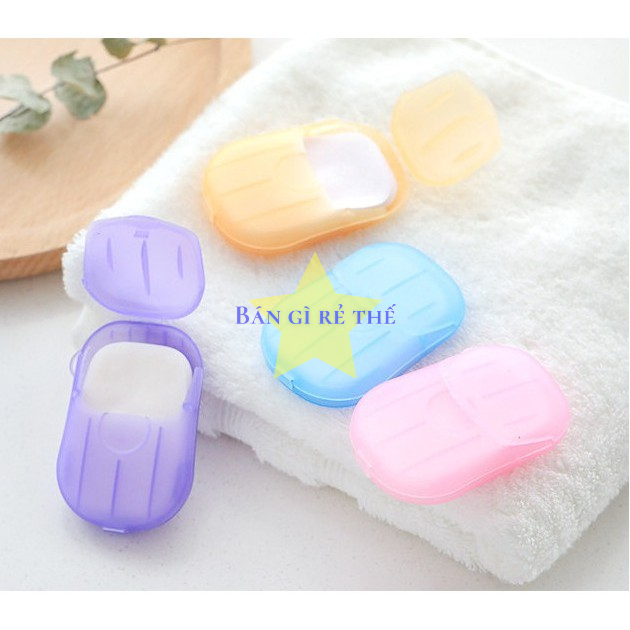 Xà Phòng Giấy Du Lịch 1 Lần/ Xà Bông Rửa Tay Dạng Miếng Tiện Lợi