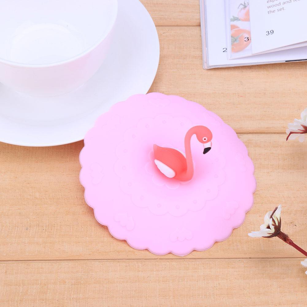 Nắp ly / tách chất liệu silicone hình động vật xinh xắn thiết kế chống đổ nước hàng chất lượng cao